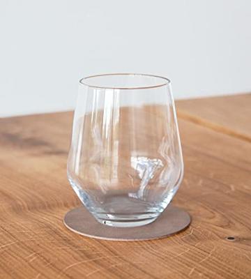 LIND DNA - Glass Mat Circle - Onderzetter 10cm Nupo Brown