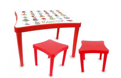 JAMARA tafelset Easy Learning junior 57 x 41,5 cm rood 3 delig