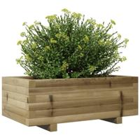 VidaXL Plantenbak 70x40x26,5 cm geïmpregneerd grenenhout - thumbnail