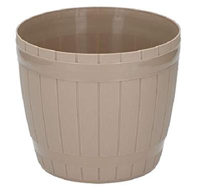 Bloempot Beige diameter 19 cm (set van 2)