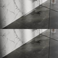 Douchegoot Brauer Geborsteld RVS Muur Montage Inclusief Vloerflens 50x7 cm Zero Tegelinlegrooster Omkeerbaar Brauer - thumbnail