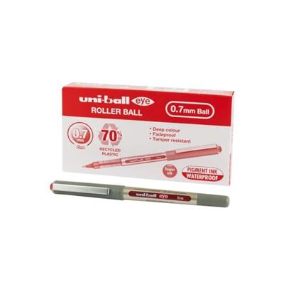 Rollerpen uni-ball eye eco 157e m rood | 12 stuks