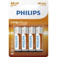 Philips batterij r6 aa long life - thumbnail