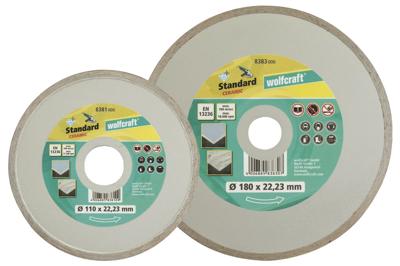 Wolfcraft Diamantdoorslijpschijf | StandCeram | Ø110mm | 1 stuk - 8381000 Wolfcraft Diamantdoorslijpschijf | StandCeram | Ø110mm | 1 stuk - 8381000
