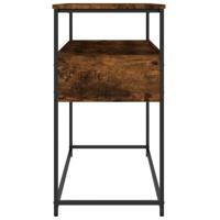 Wandtafel 100x40x75 cm bewerkt hout gerookt eikenkleurig - thumbnail