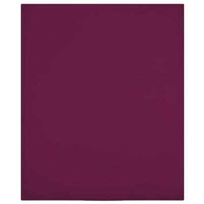 VidaXL Hoeslakens 2 st jersey 90x200 cm katoen bordeauxrood