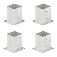 Paalankers 4 st 101 mm gegalvaniseerd metaal - thumbnail