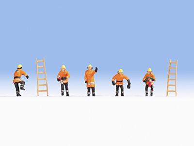 NOCH 15022 H0 Oranje beschermende kleding figuren Geverfd, Staand