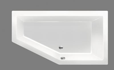 MegaBath Hoekbad Society 160 160X90X50 cm Rechts/Links Cement Mat - Rechts