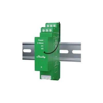 Shelly Wave Pro Dimmer 2PM - Z-Wave verlichtingsdimmer, 2 kanalen, draadloos voor LED en halogeen, montage op DIN-rail