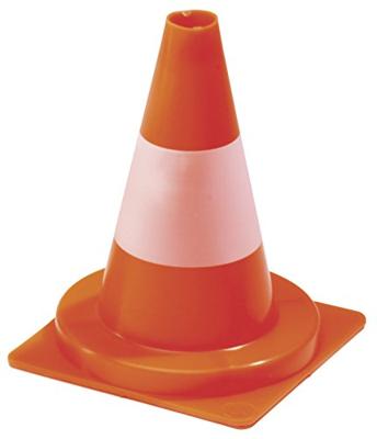 Ivana verkeerskegel - PVC oranje / wit - 30 cm hoog