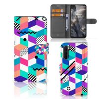 OnePlus Nord | Book Case | Blokken Kleurrijk - thumbnail