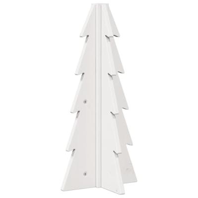 VidaXL Kerstdecoratie kerstboom 49 cm massief grenenhout wit