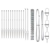 Weidehekwerk Zilver 25 x 1.4 m Gegalvaniseerd staal - thumbnail