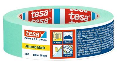 tesa ALLROUND MASK 04352-00002-00 Maskeertape Mint (l x b) 50 m x 30 mm 1 stuk(s)