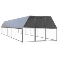 Buitenhok voor kippen 3x12x2 m gegalvaniseerd staal - thumbnail