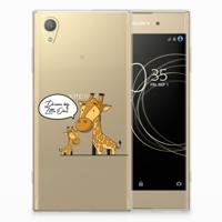 Sony Xperia XA1 Plus Telefoonhoesje met Naam Giraffe - thumbnail