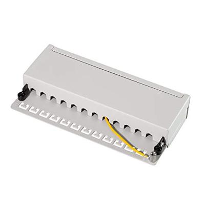 LogiLink Professional Cat.6 (250 MHz) patchpaneel - verdeelpaneel, tafel/wand/desktop, STP (afgeschermd) 12-poort (RJ45)