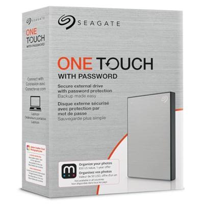 Seagate One Touch STKY2000401 externe harde schijf 2 TB Zwart, Zilver