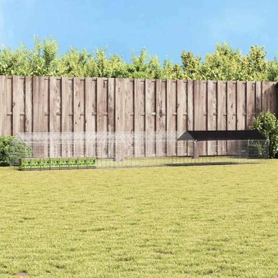 Konijnenkooi Zilver 400 x 78 x 78 cm Gegalvaniseerd staal Konijnenkooi Zilver 400 x 78 x 78 cm Gegalvaniseerd staal