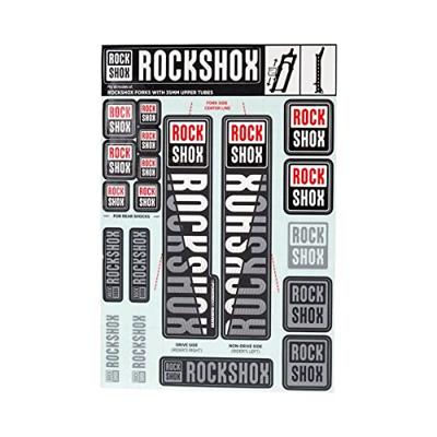ROCKSHOX decor set decal set white