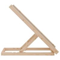 Hondenloopplank 70x35 cm massief vurenhout grijs - thumbnail