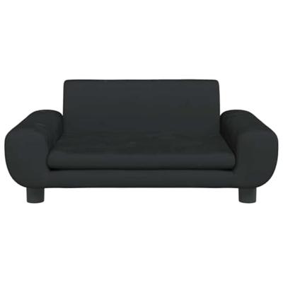 Hondenmand 70x45x33 cm fluweel zwart