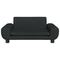 Hondenmand 70x45x33 cm fluweel zwart - thumbnail