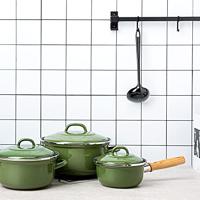 Indigo steelpan met deksel Green - thumbnail