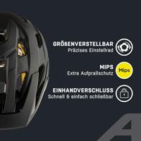 Olympic Sportswear Alpina sports mtb helm plose mips 57-61 mat zwart - thumbnail