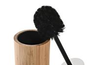 Toiletborstel DKD Home Decor Zwart Natuurlijk Bamboe 10 x 10 x 36,8 cm - thumbnail