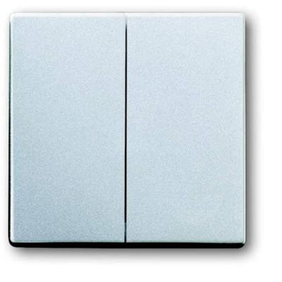 Busch-Jaeger 2CKA001751A2942 Serietoets Afdekking Witaluminium (RAL 9006), Aluminium 1 stuk(s)