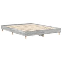 Bedframe zonder matras 150x200 cm spaanplaat grijs Sonoma - thumbnail