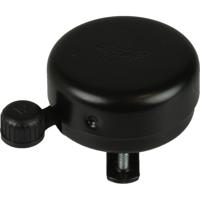 Widek bel gouden leeuw zwart staal (met pvc klepel) - thumbnail