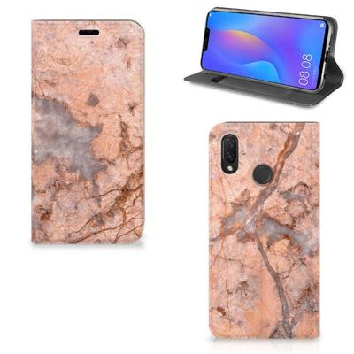 Huawei P Smart Plus | Standcase | Marmer Oranje Huawei P Smart Plus | Standcase | Marmer Oranje