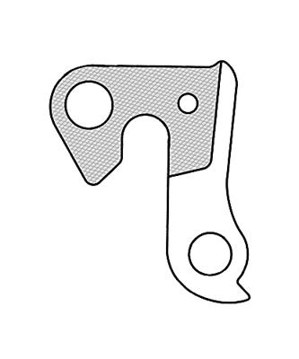 Union derailleurpad gh-128 met schroefset m8x0.75 +m4x0.7