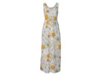 esmara Dames maxi-jurk (Bloemen/blauw, XS (32/34)) - thumbnail