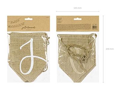 Just Married vlaggenlijn jute