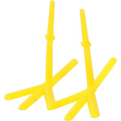 Creativ Company Kippen voeten, h: 28 mm, l: 37 mm, geel, 50 stuk/ 1 doos
