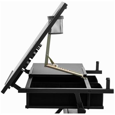 Tekentafel - 115 x 60 cm - kantelbaar en in hoogte verstelbaar - met kruk
