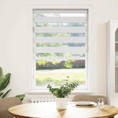 Zebra Blind 85x100 cm stofbreedte 80,9 cm polyester wit