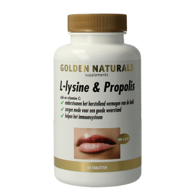 Golden Naturals L-Lysine & propolis 60 Tabletten
