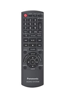Panasonic SC-PMX802E-K Stereoset Air-play, Bluetooth, CD, DAB+, USB, WiFi, FM, AUX Spotify, Tidal, Deezer, Multiroom ondersteuning 2 x 60 W Zwart