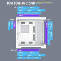 ATX Semi-toren BehuizingAntec C8 Wit - thumbnail