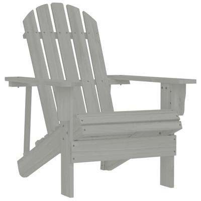 Tuinstoel hout grijs