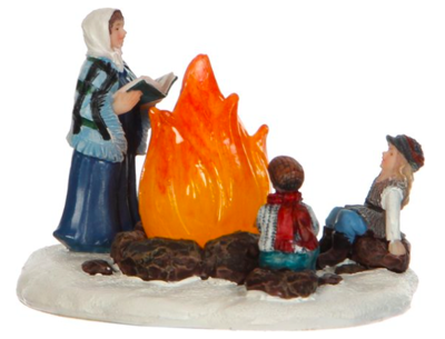 Kerst kersthuisje bonfire Luville - Luville