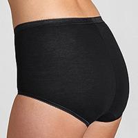 Dames Basic Maxi slip - Taille dames ondergoed katoen - Dames onderbroek - 38 - Wit | Dames slip - Onderbroek - Ondergoed - thumbnail