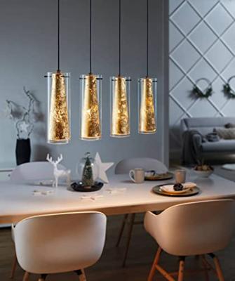 Eglo Eetkamer hanglampPinto Gold 4-lichts zwart met goud - 97653