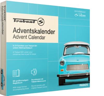 Franzis adventkalender Trabant blauw Franzis adventkalender Trabant blauw