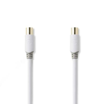 Coaxkabel 90 dB | IEC (coax) male - IEC (coax) male | 2,0 m | Wit